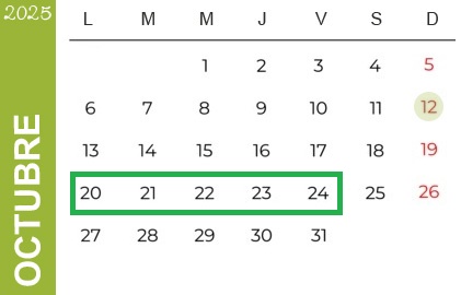ACTIVIDADES SEMANA DEL 20 AL 24 DE OCTUBRE DE 2025